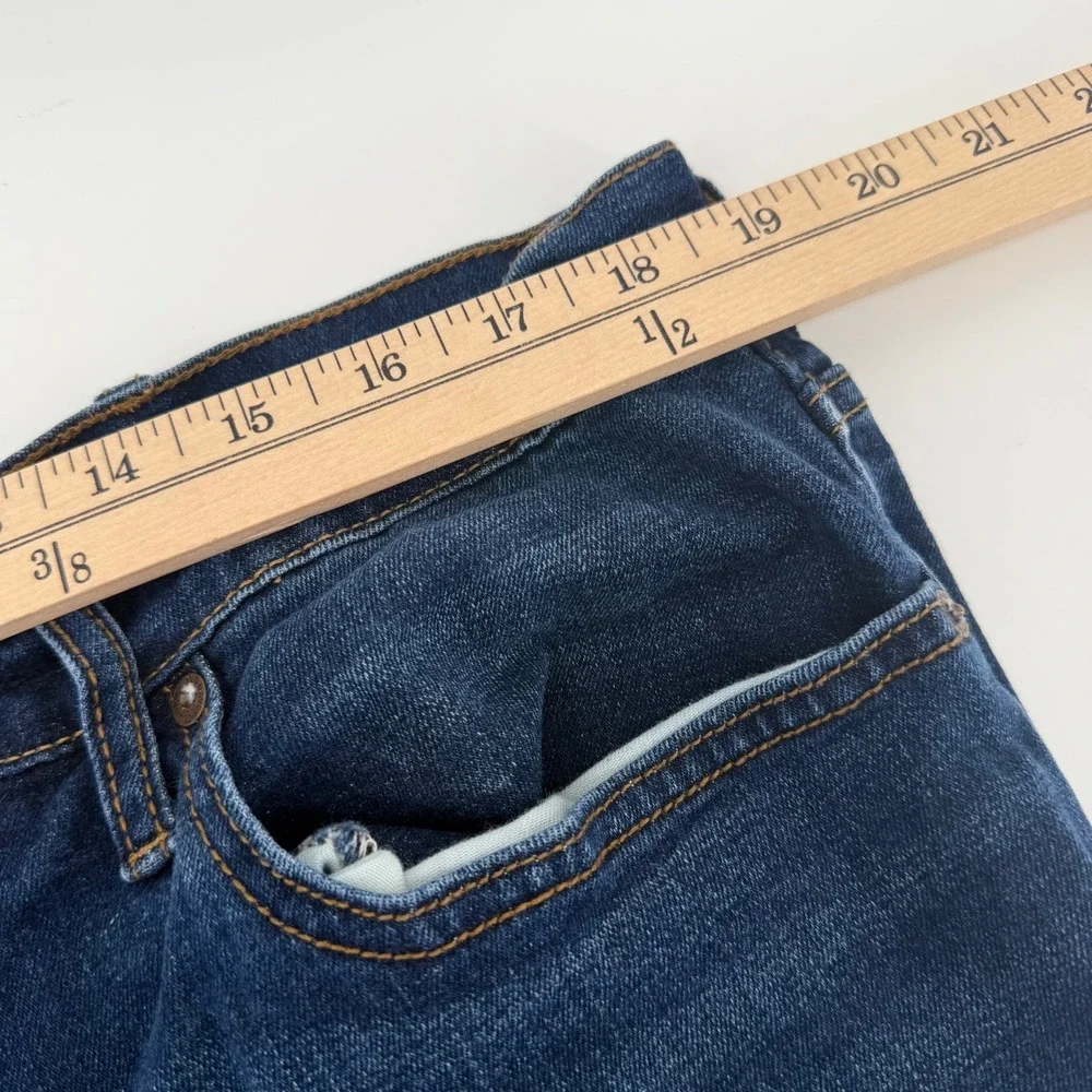 Old Navy Mens Athletic Fit Jeans 38x32 Dark Blue Denim Stretch